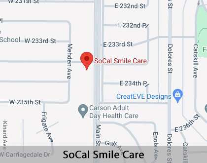 Map image for Dentures and Partial Dentures in Carson, CA